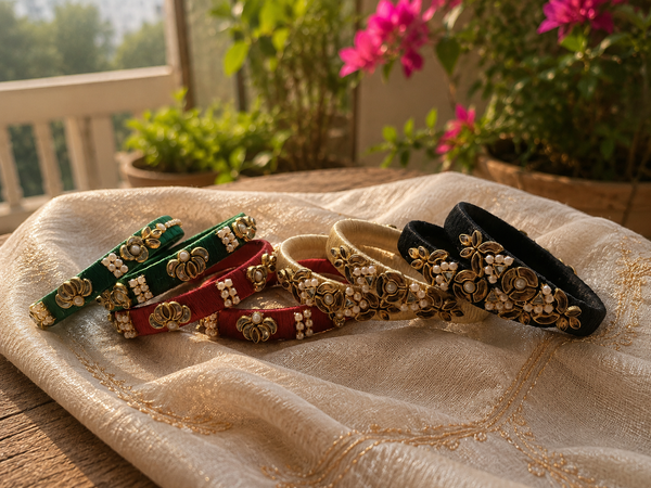 Festive Heritage Silk Thread Bangle Collection