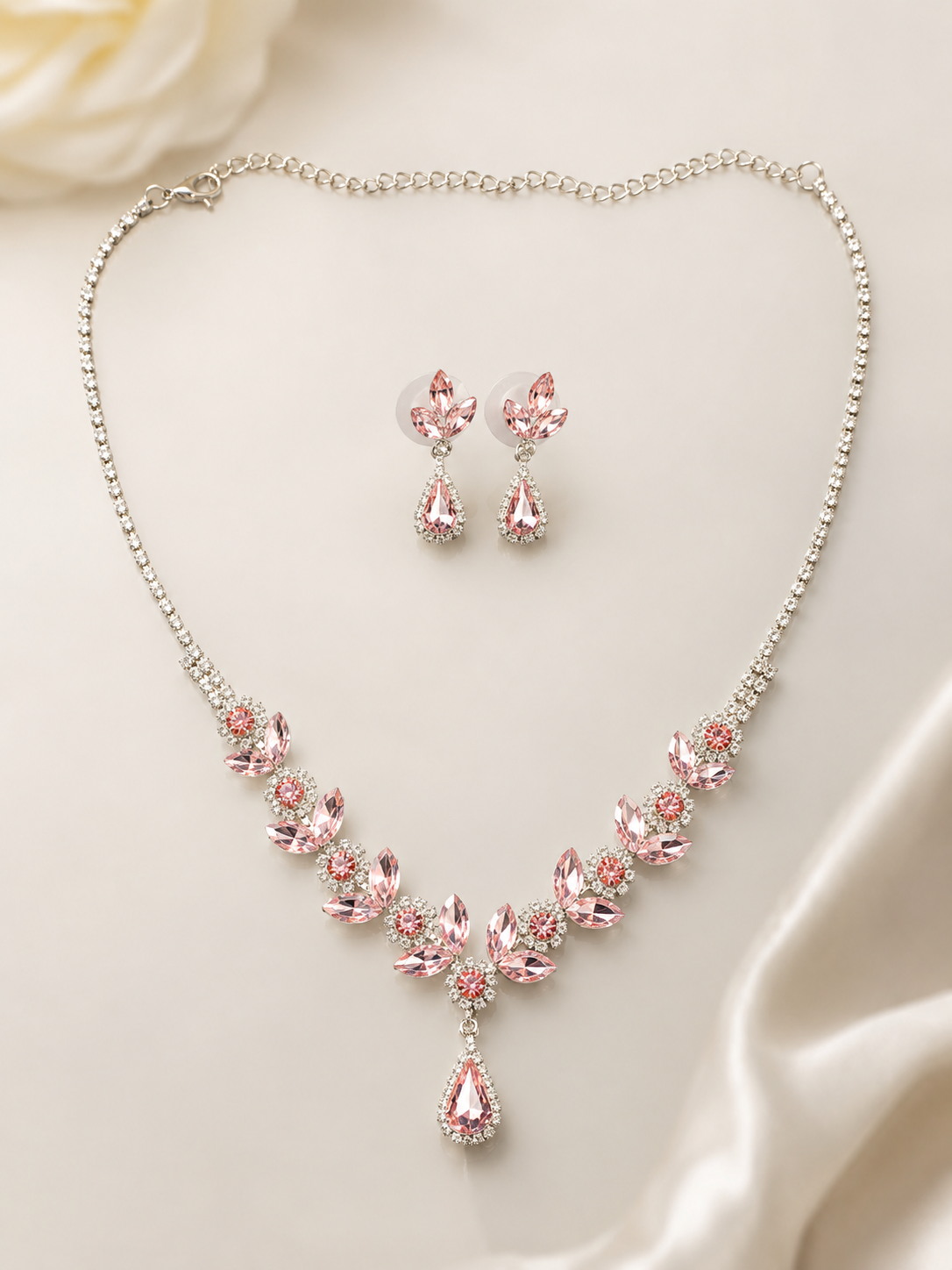 Blush Pink Crystal Duo
