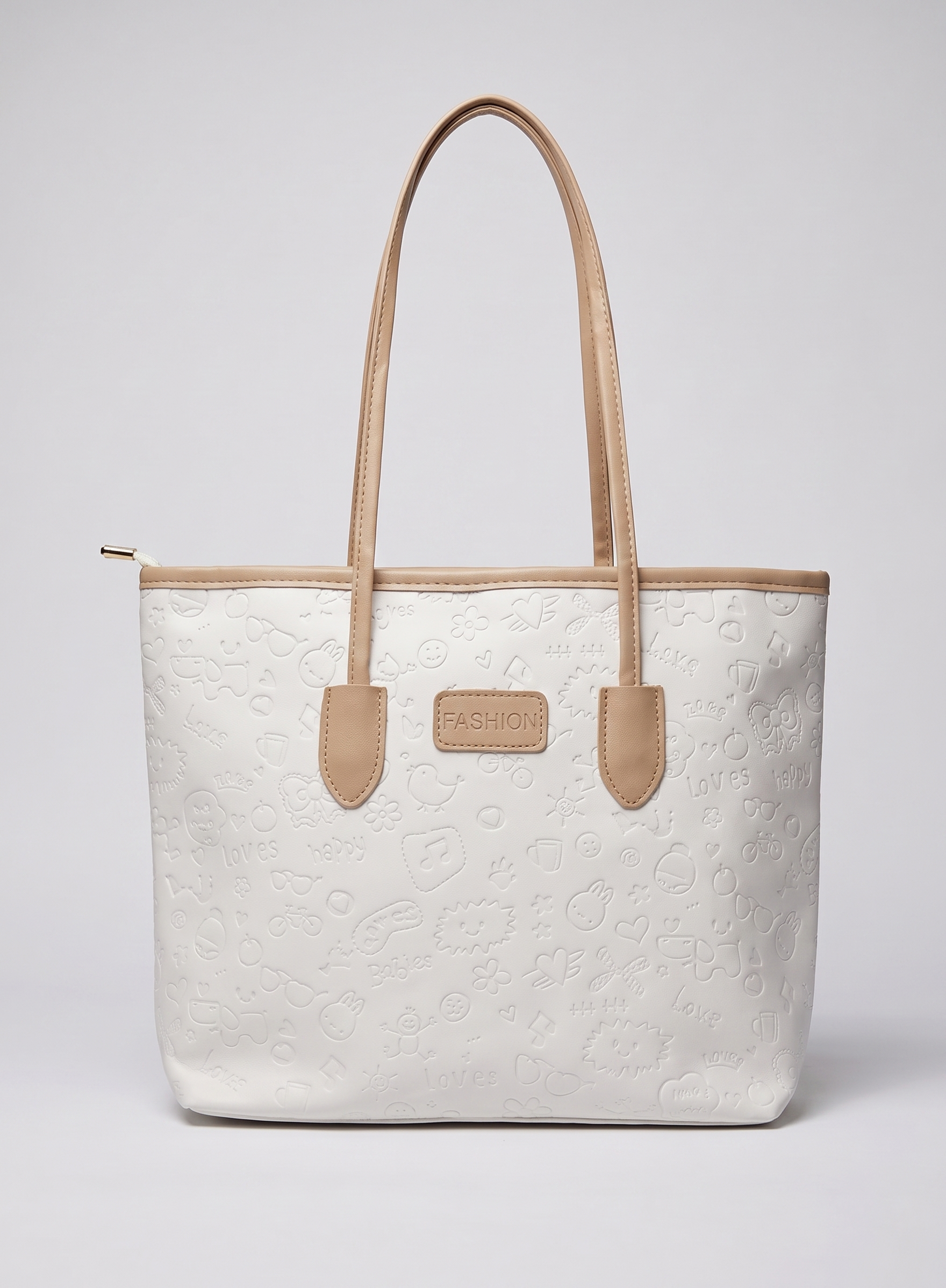 The Playful Embossed Commuter Tote