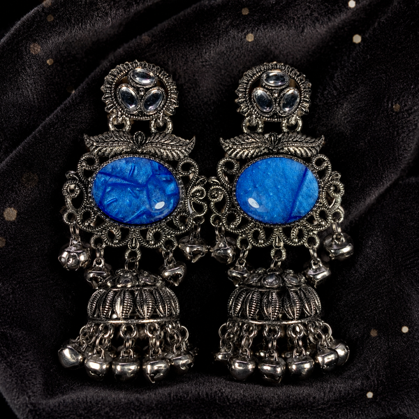 Royal Blue Jhumka