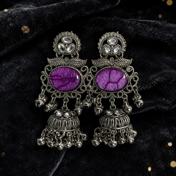 Violet Bell Jhumka