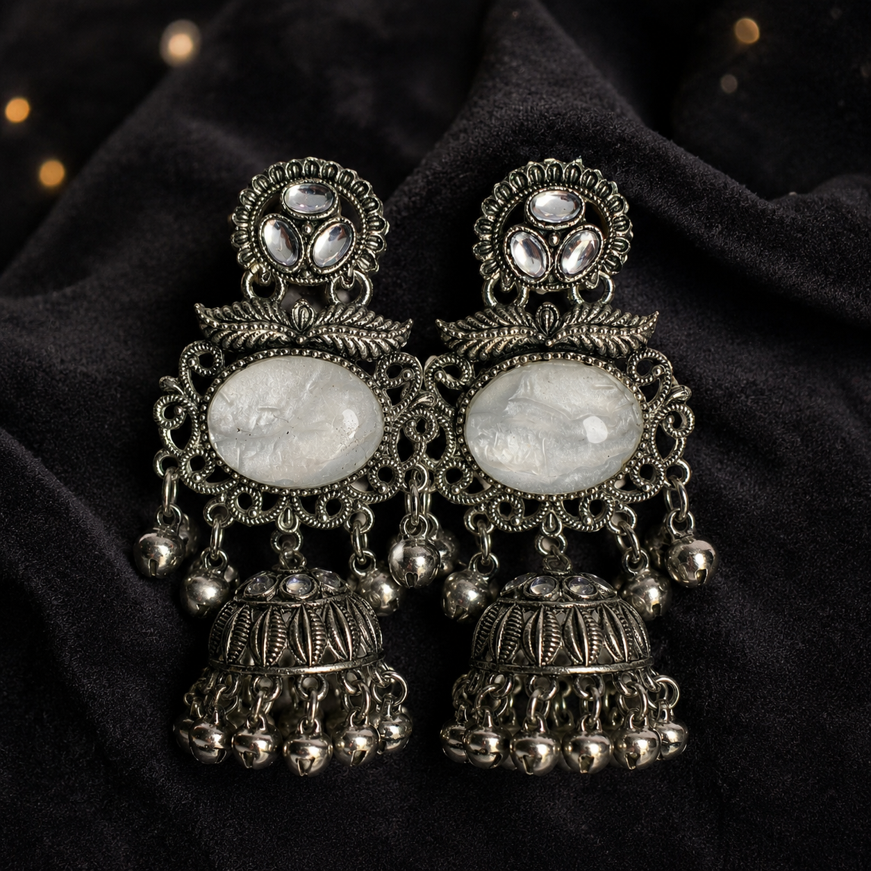 Moonstone Bell Jhumka