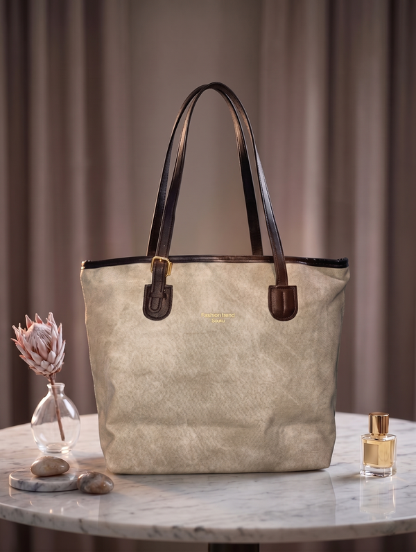 The Everyday Casual Commuter Tote - Ivory Cream